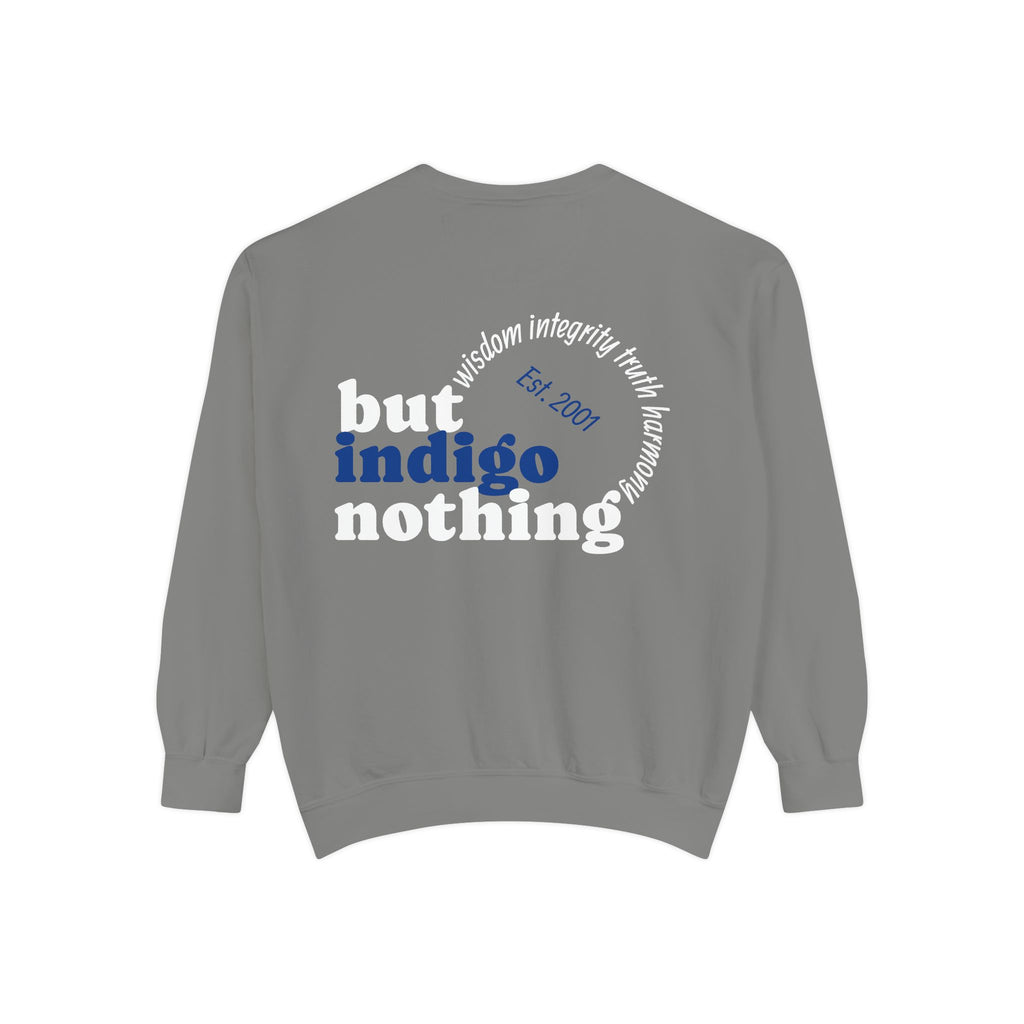 Nothing But Indigo Sweatshirt — Vintage-Style Graphic Crewneck