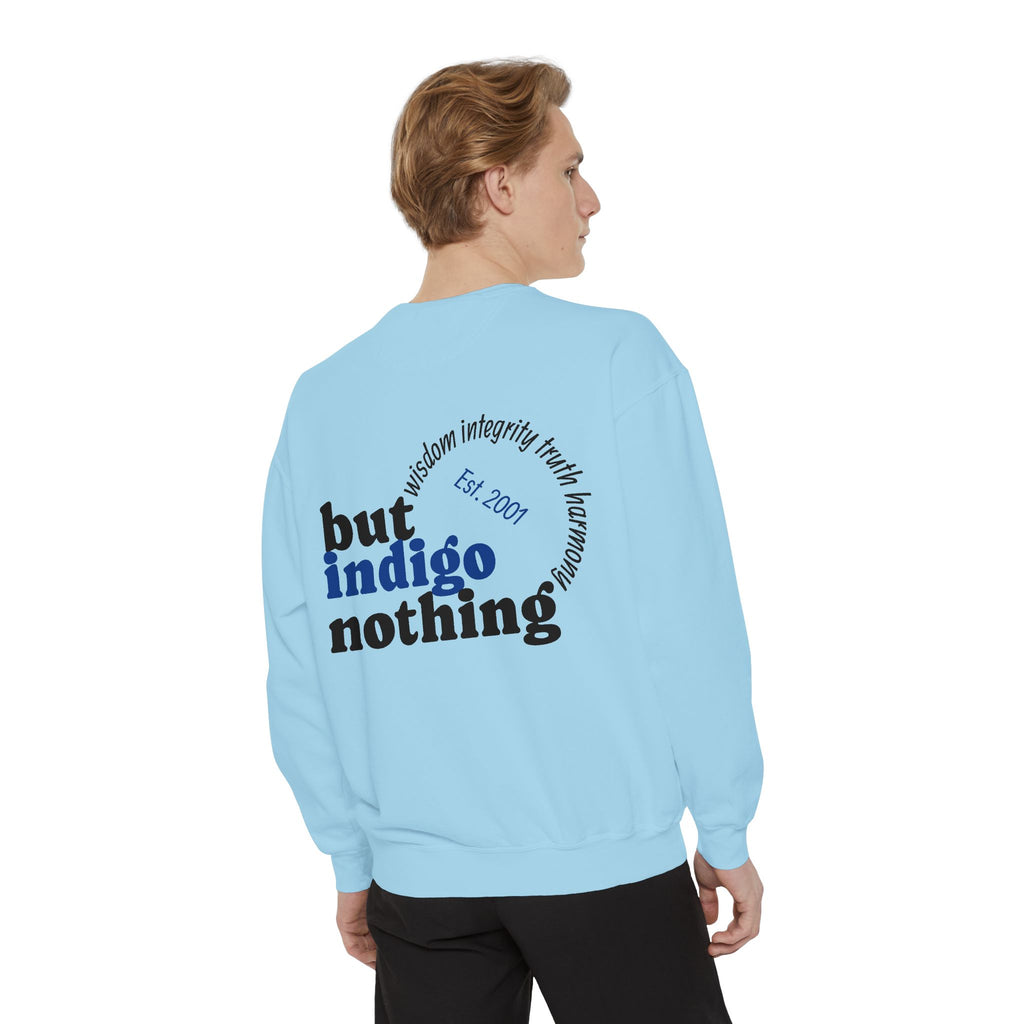 Nothing But Indigo Sweatshirt — Vintage-Style Graphic Crewneck