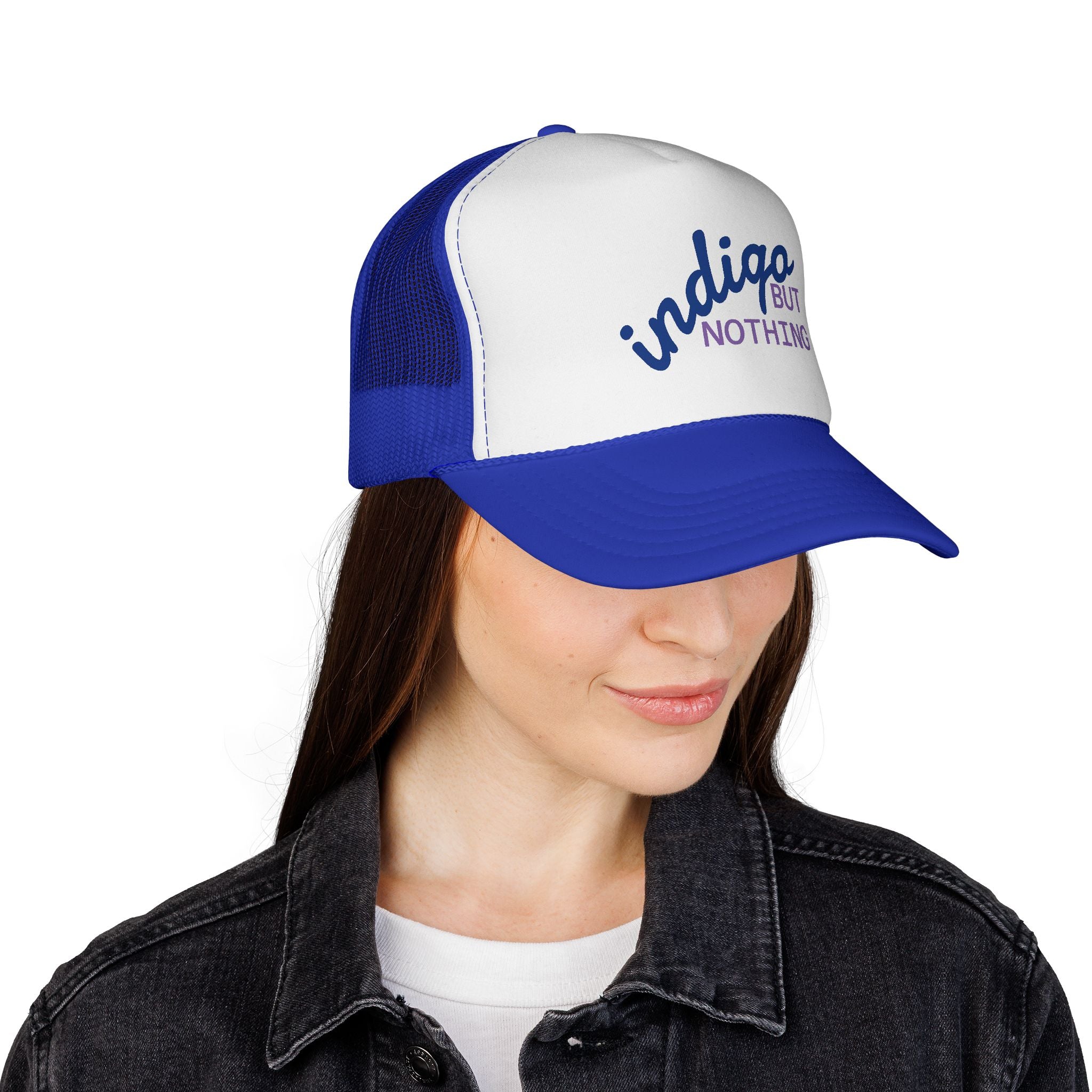 Trucker Hat — "Nothing But Indigo" Retro Mesh Cap