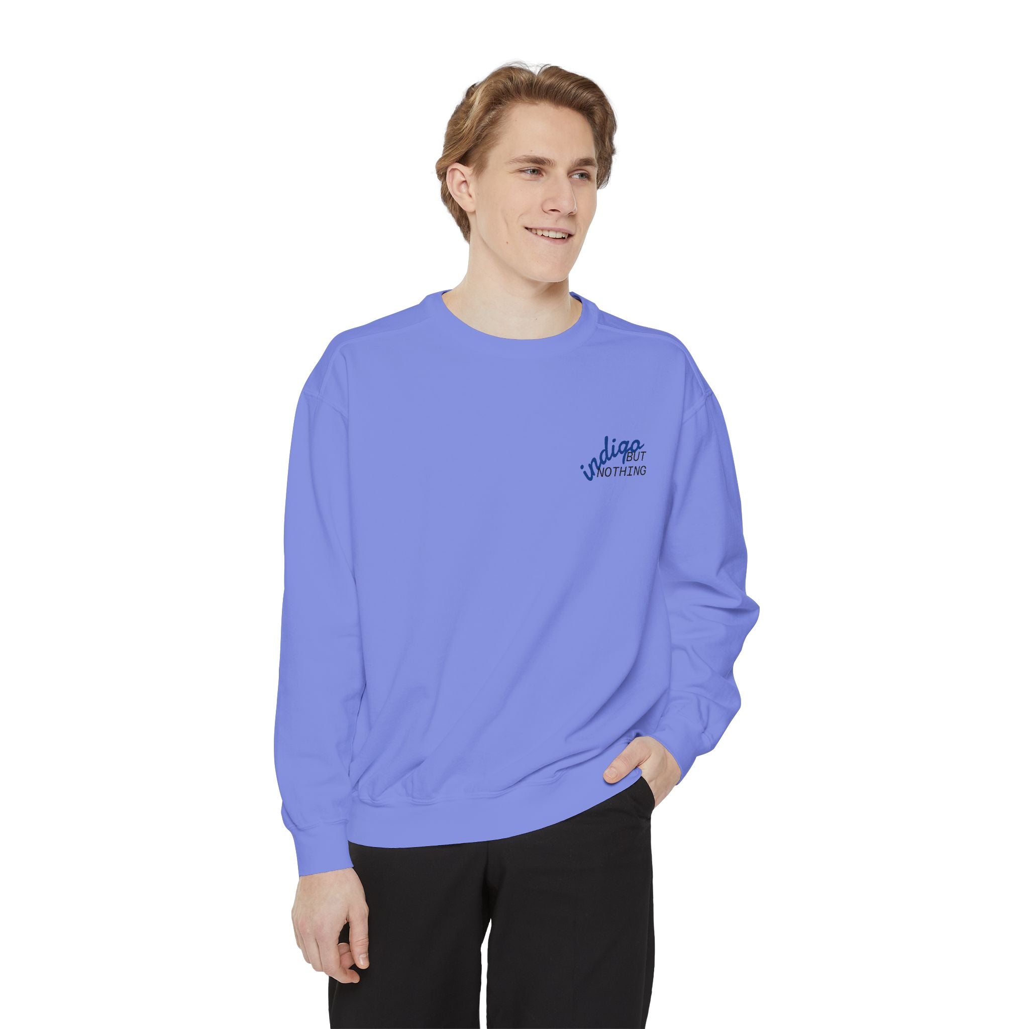 Nothing But Indigo Sweatshirt — Vintage-Style Graphic Crewneck