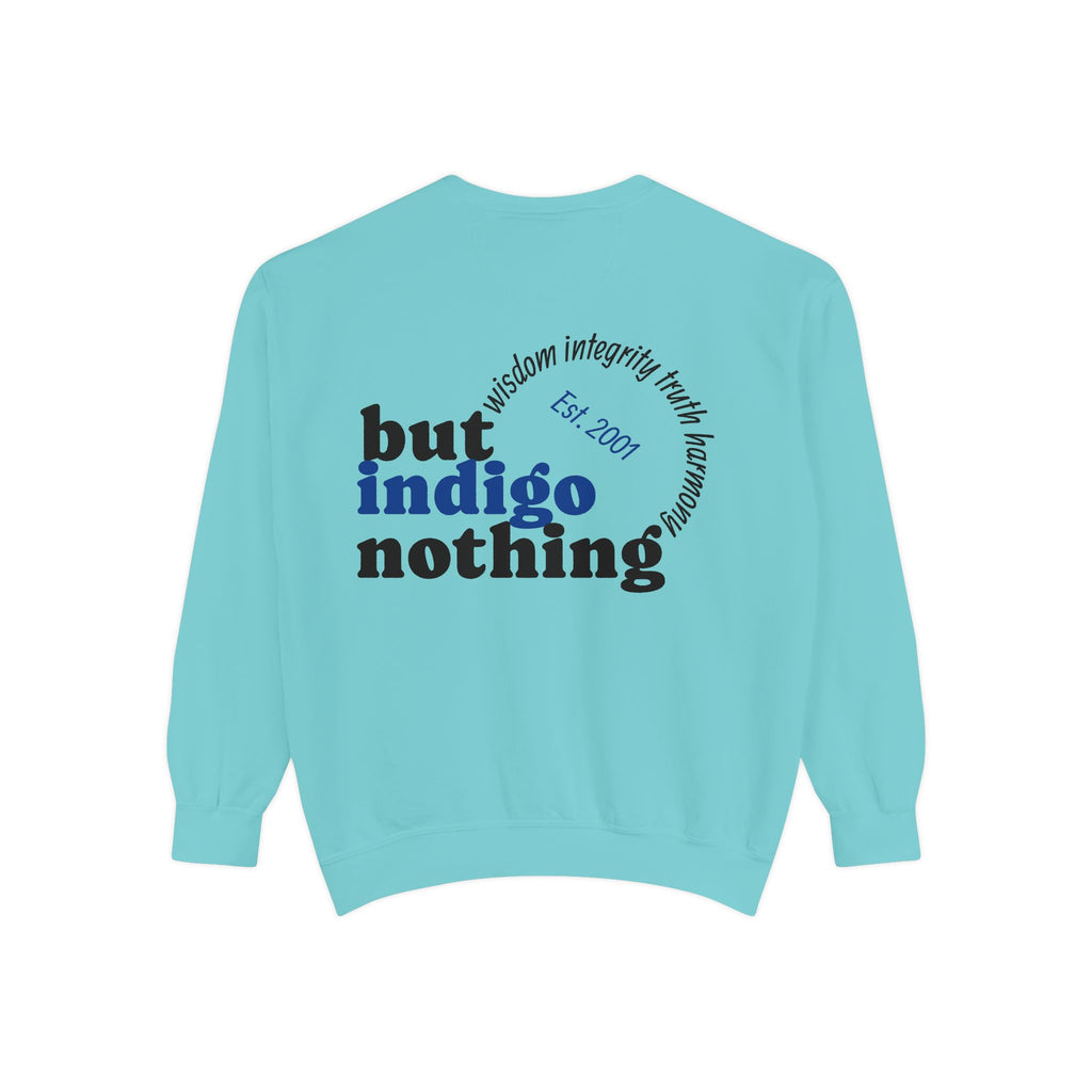 Nothing But Indigo Sweatshirt — Vintage-Style Graphic Crewneck