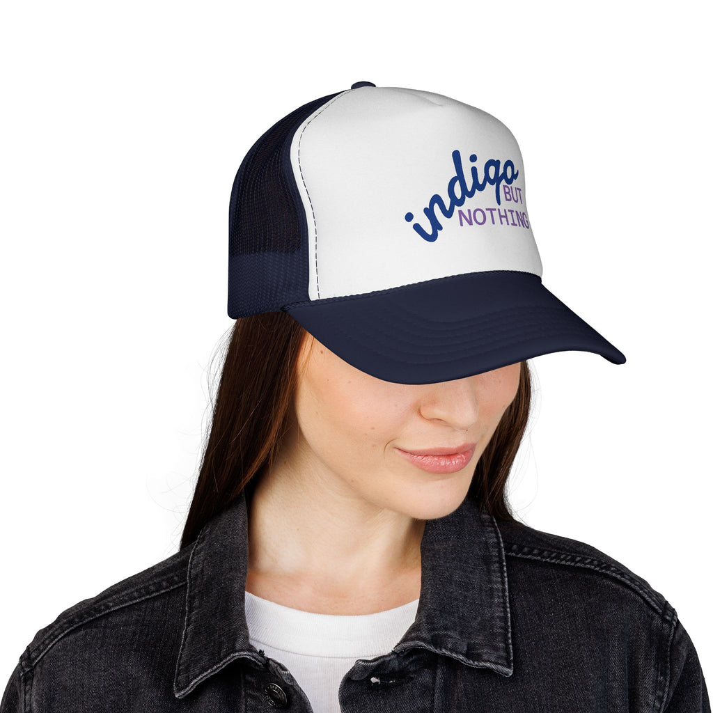 Trucker Hat — "Nothing But Indigo" Retro Mesh Cap