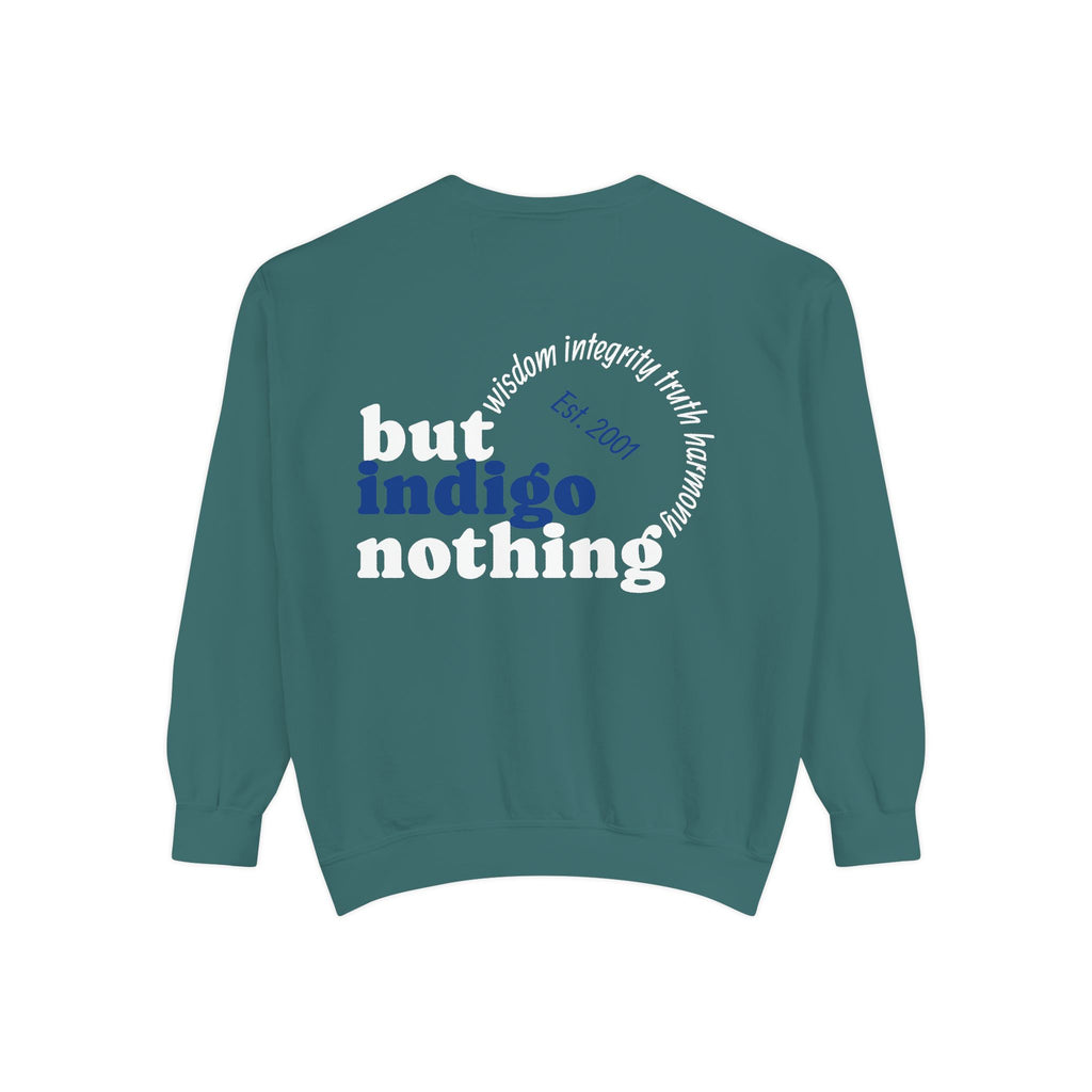 Nothing But Indigo Sweatshirt — Vintage-Style Graphic Crewneck