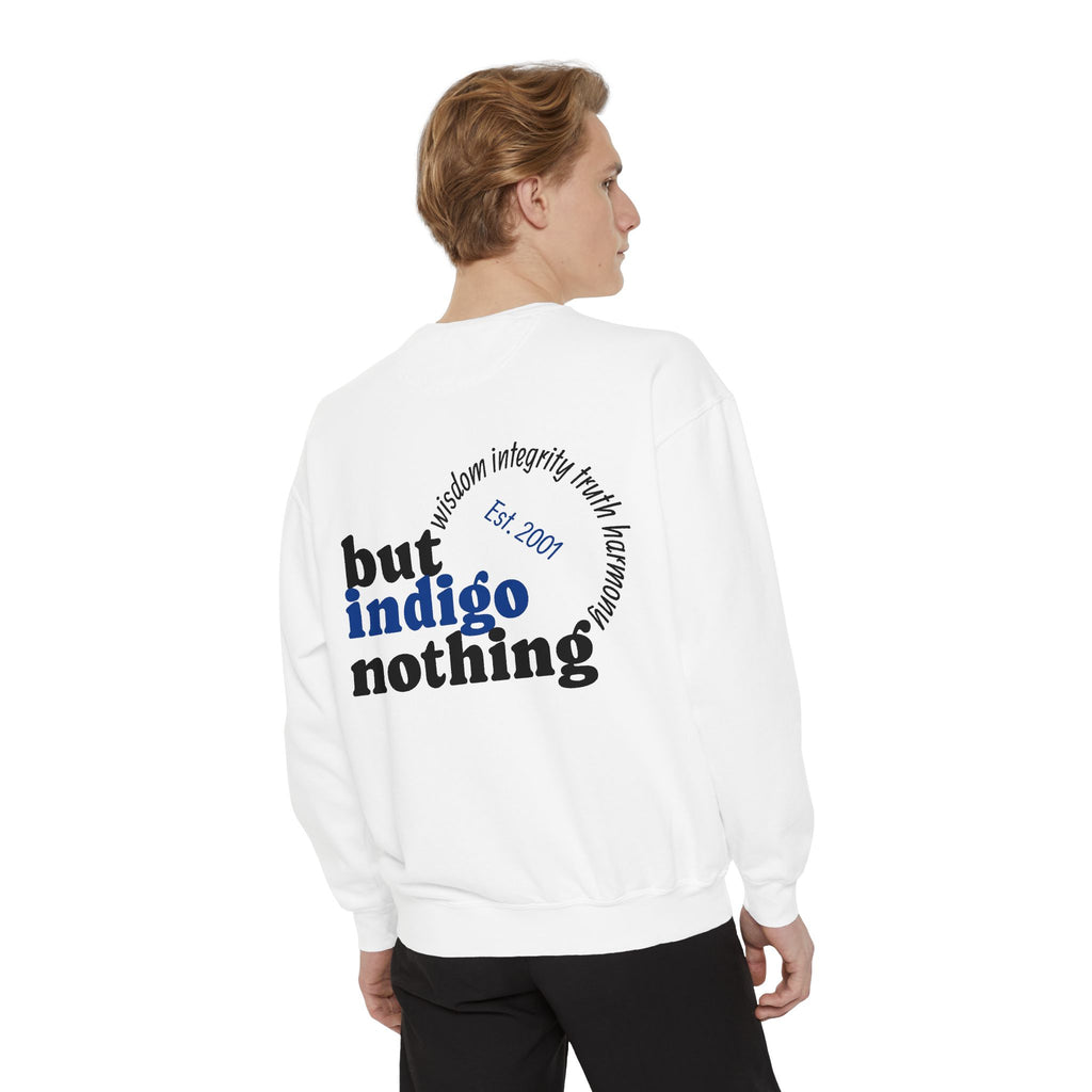 Nothing But Indigo Sweatshirt — Vintage-Style Graphic Crewneck