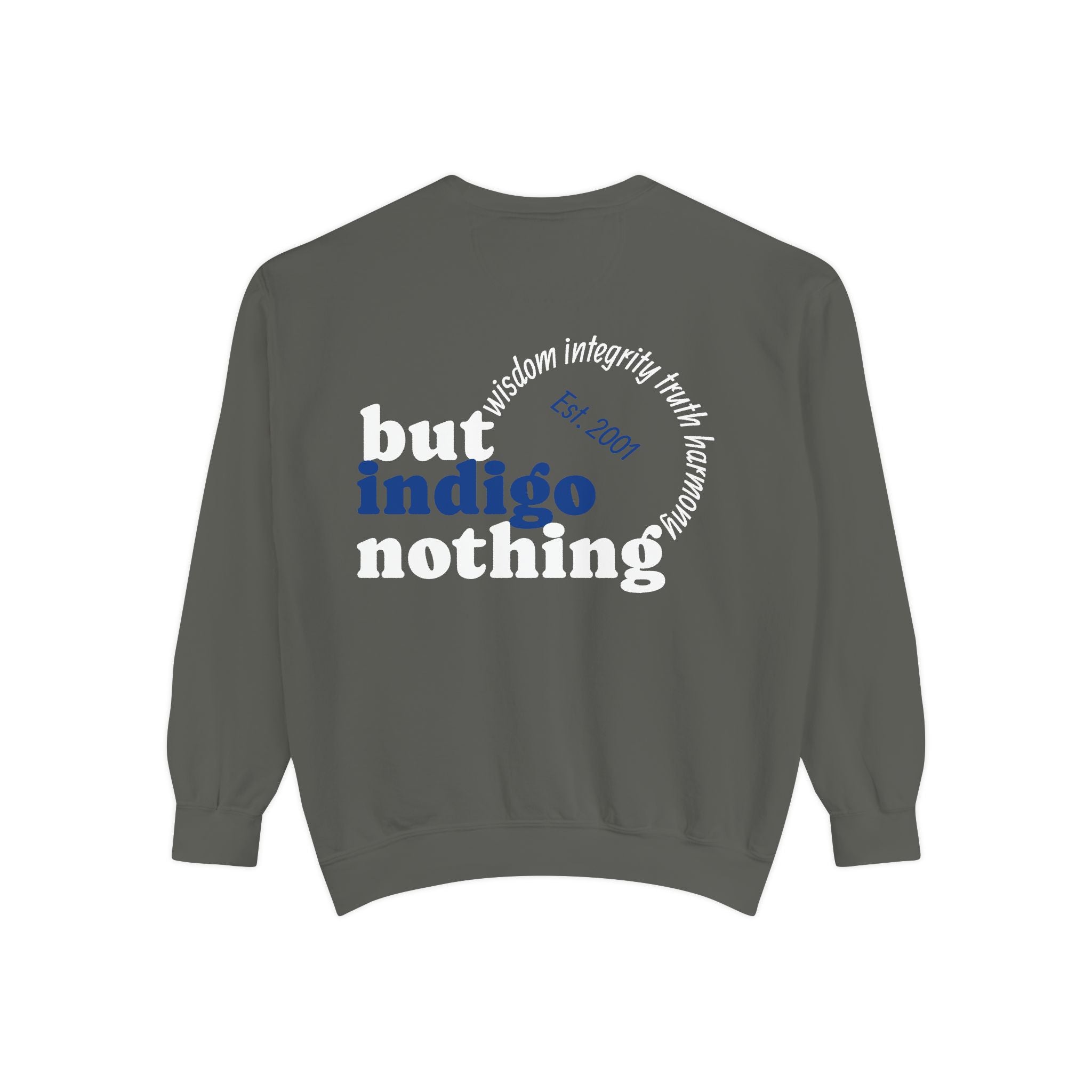Nothing But Indigo Sweatshirt — Vintage-Style Graphic Crewneck