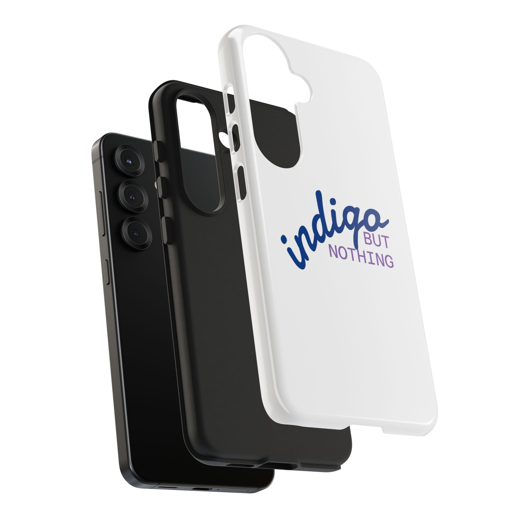 Nothing But Indigo  Tough Phone Case — Durable Protective iPhone Cover with Script Logo
