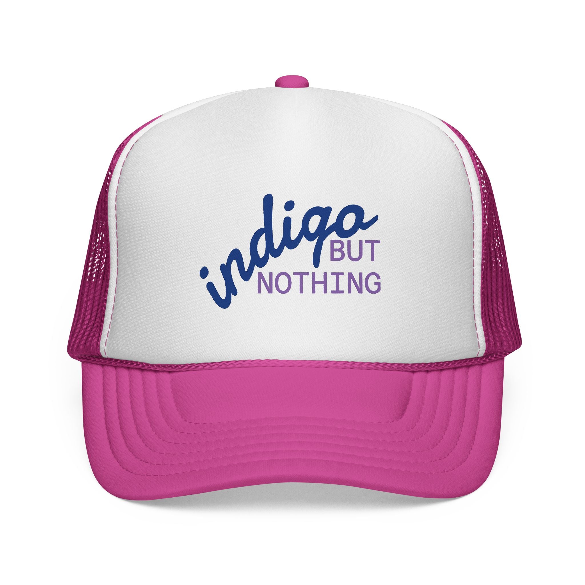 Trucker Hat — "Nothing But Indigo" Retro Mesh Cap