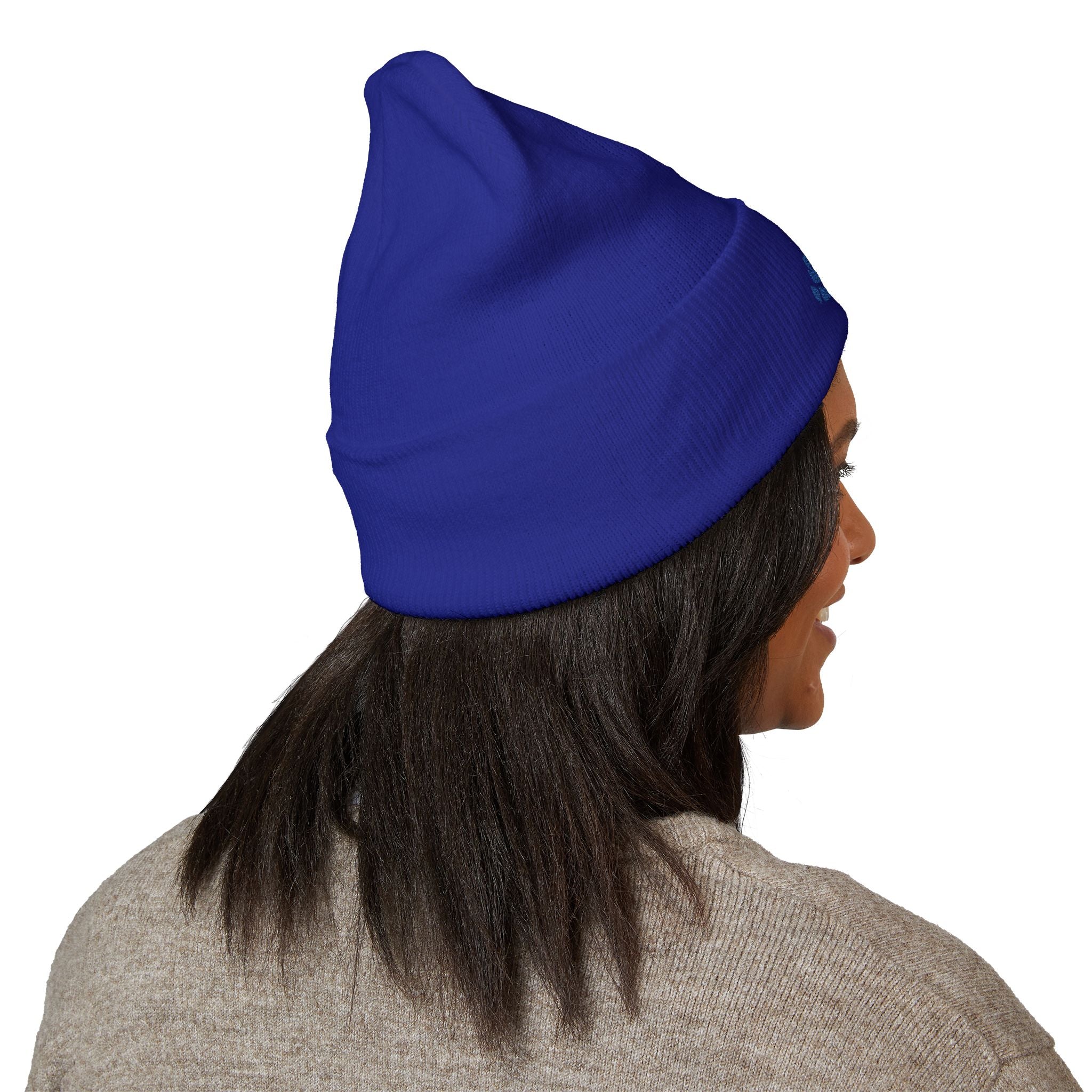 Embroidered 'nothing but indigo' Classic Cuffed Beanie