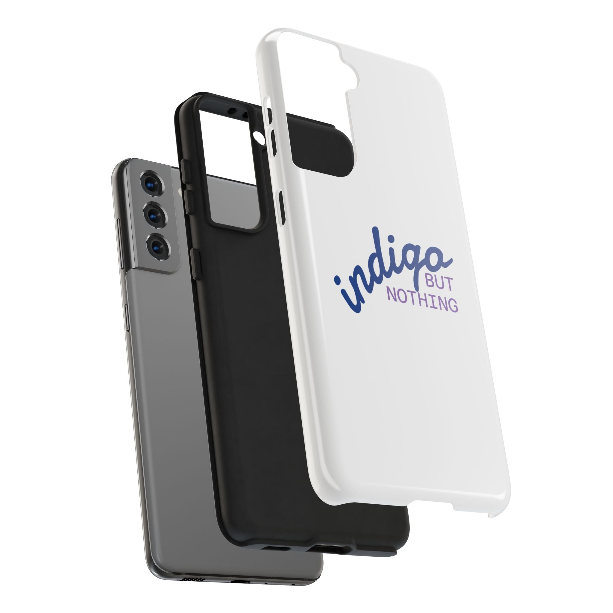Nothing But Indigo  Tough Phone Case — Durable Protective iPhone Cover with Script Logo