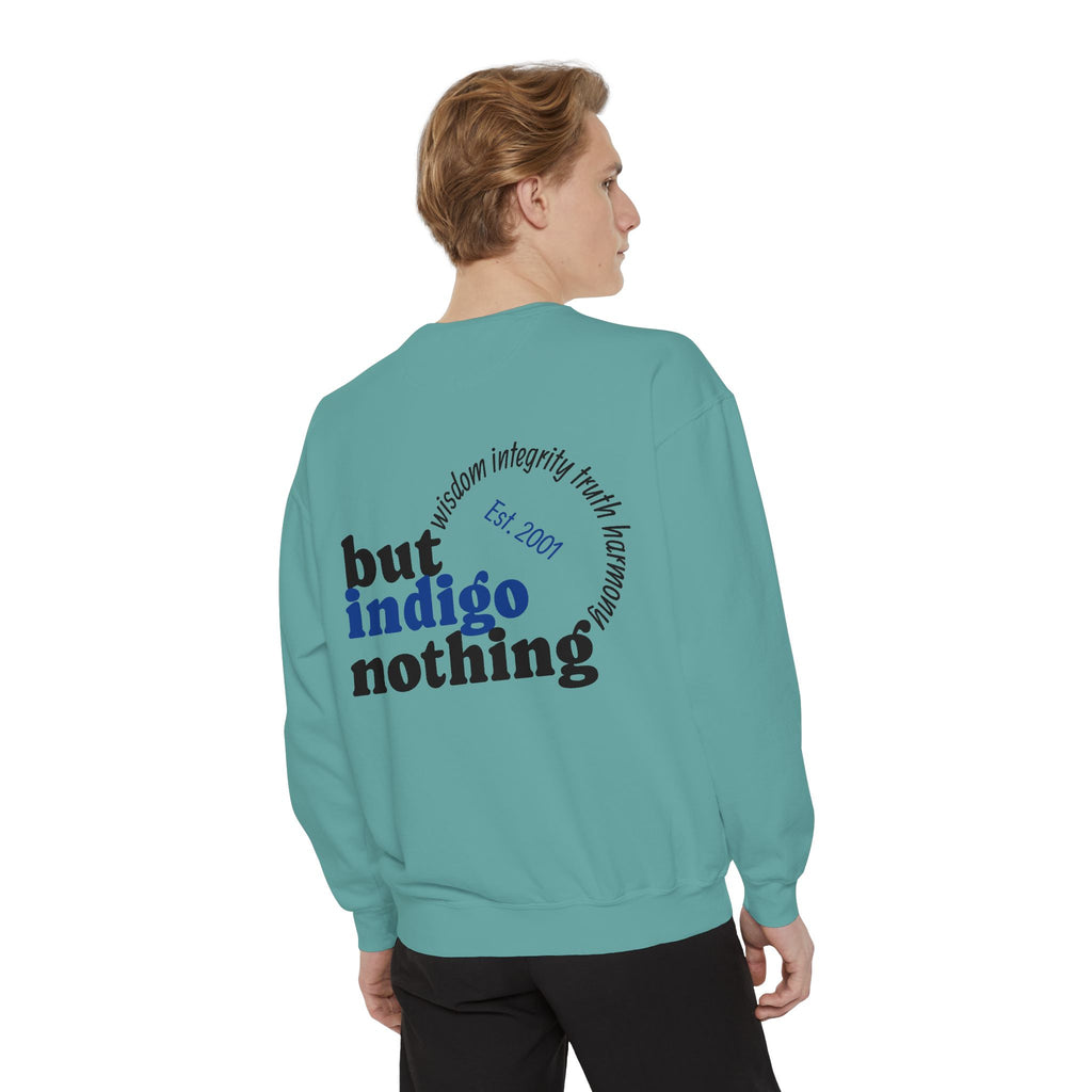 Nothing But Indigo Sweatshirt — Vintage-Style Graphic Crewneck