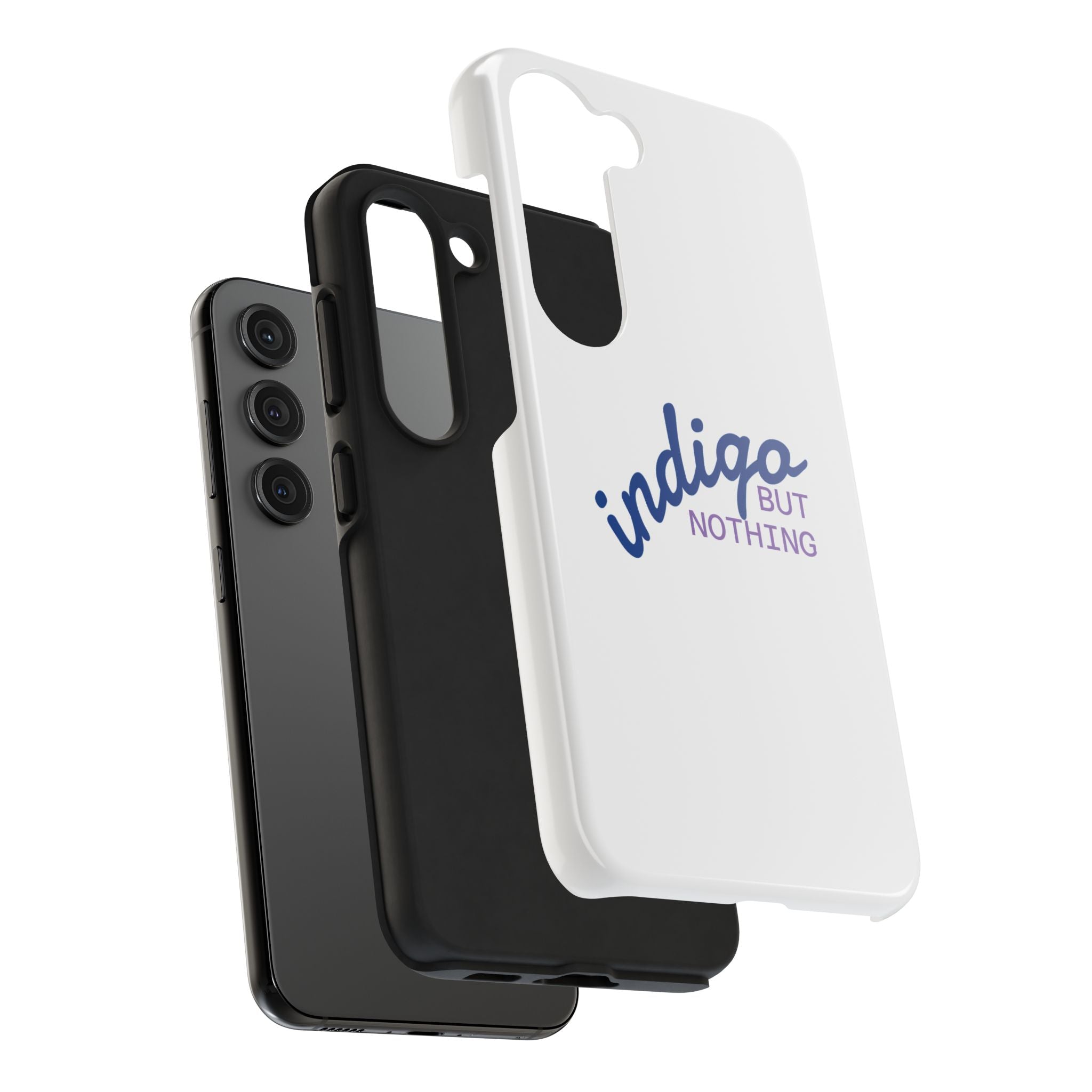 Nothing But Indigo  Tough Phone Case — Durable Protective iPhone Cover with Script Logo