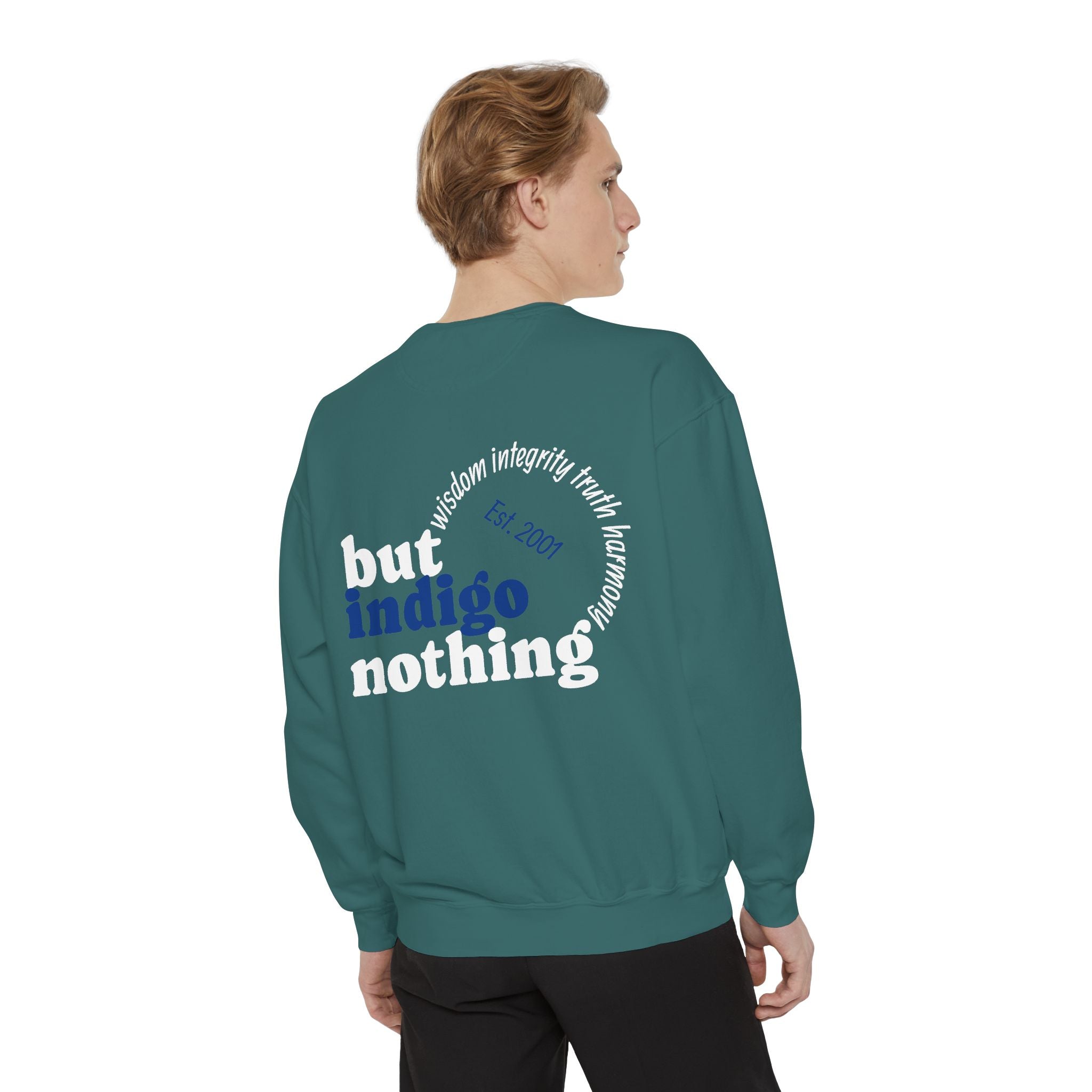 Nothing But Indigo Sweatshirt — Vintage-Style Graphic Crewneck