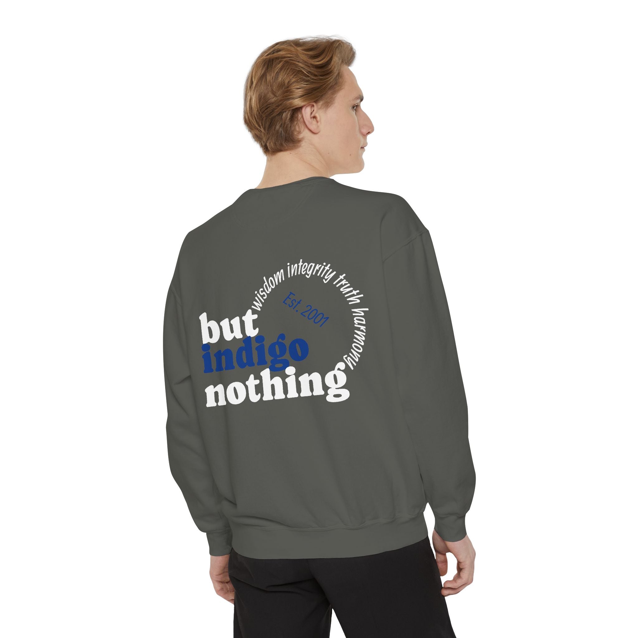 Nothing But Indigo Sweatshirt — Vintage-Style Graphic Crewneck
