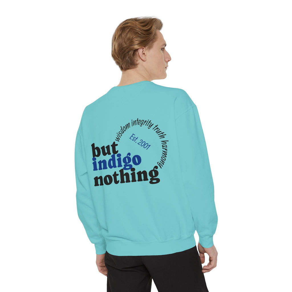 Nothing But Indigo Sweatshirt — Vintage-Style Graphic Crewneck
