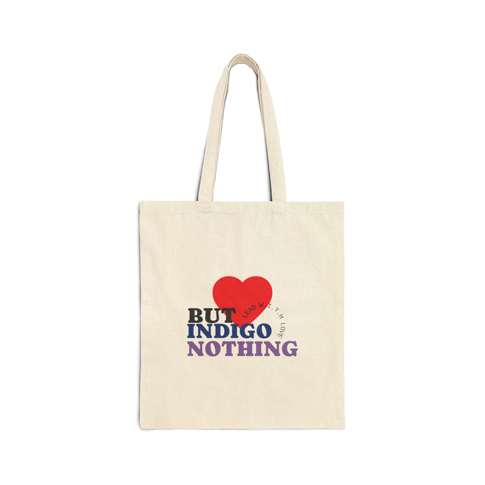 Love Wisdom Integrity Canvas Tote — Truth & Harmony Cotton Bag