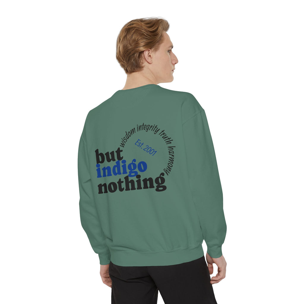 Nothing But Indigo Sweatshirt — Vintage-Style Graphic Crewneck