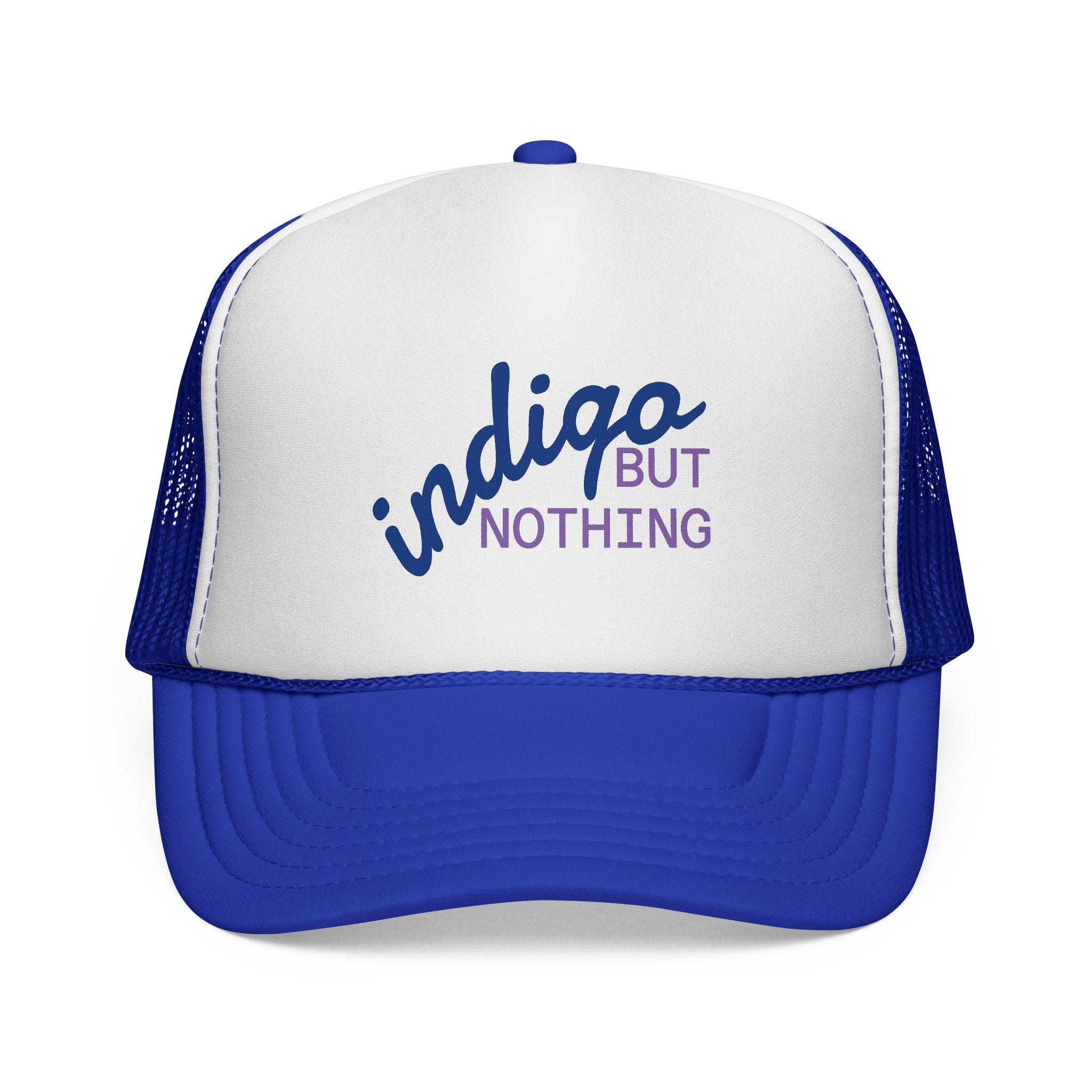 Trucker Hat — "Nothing But Indigo" Retro Mesh Cap