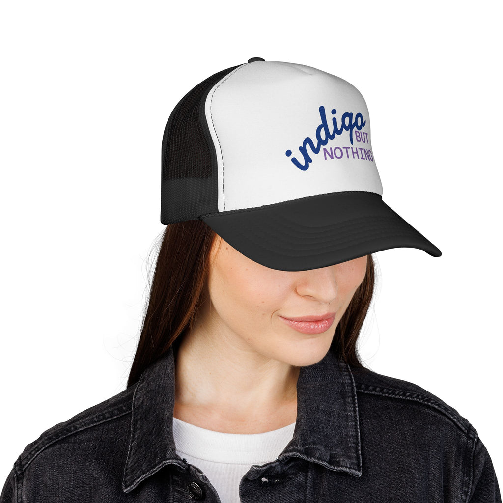 Trucker Hat — "Nothing But Indigo" Retro Mesh Cap