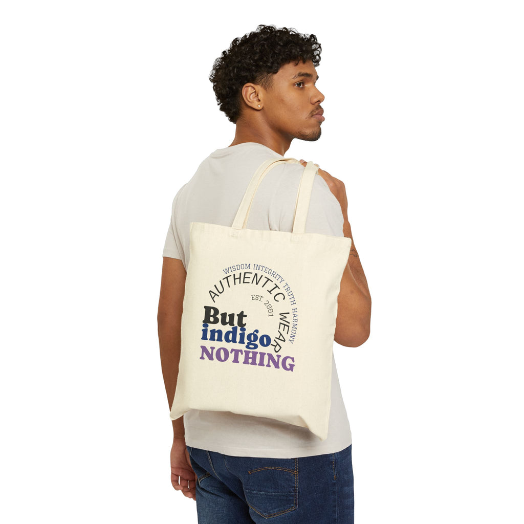 Love Wisdom Integrity Canvas Tote — Truth & Harmony Cotton Bag