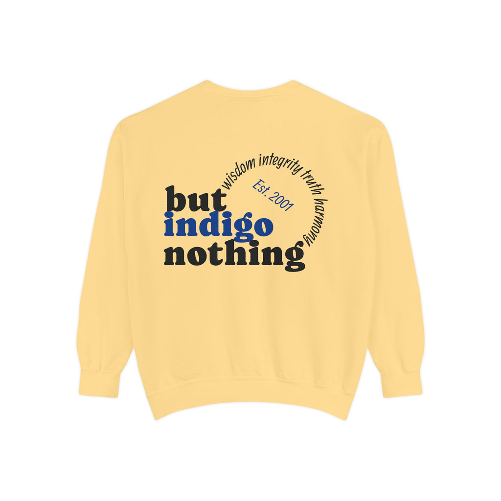 Nothing But Indigo Sweatshirt — Vintage-Style Graphic Crewneck