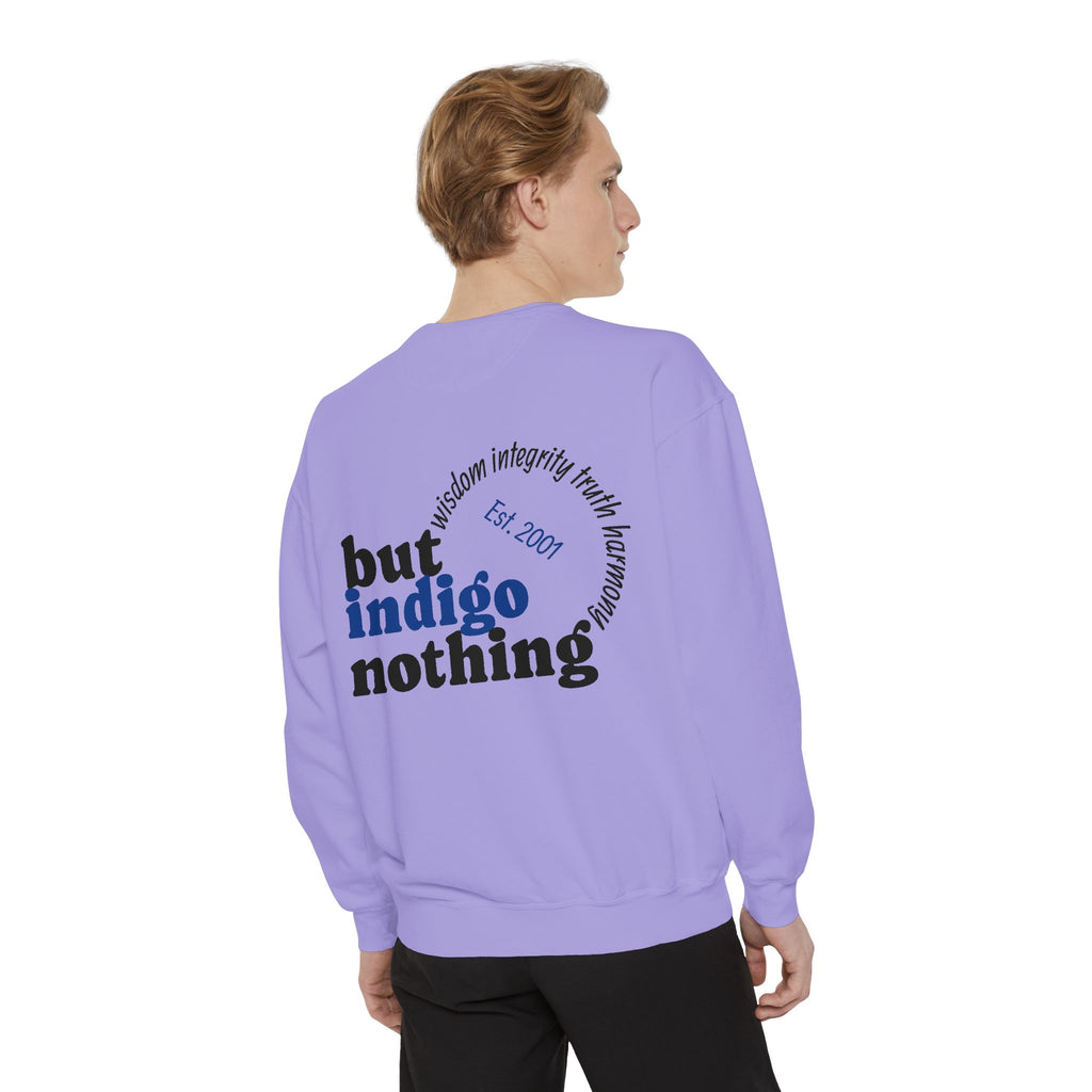 Nothing But Indigo Sweatshirt — Vintage-Style Graphic Crewneck
