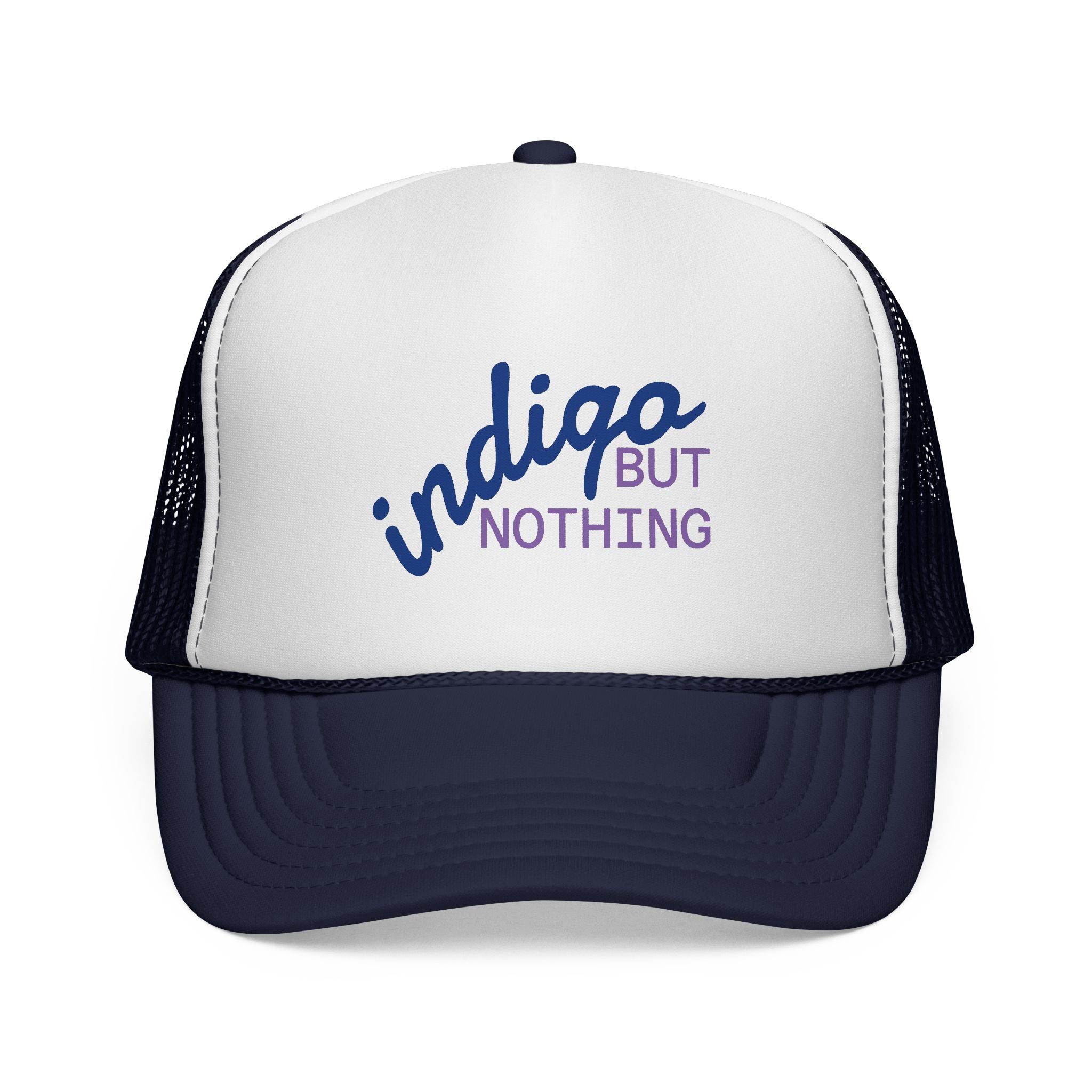 Trucker Hat — "Nothing But Indigo" Retro Mesh Cap