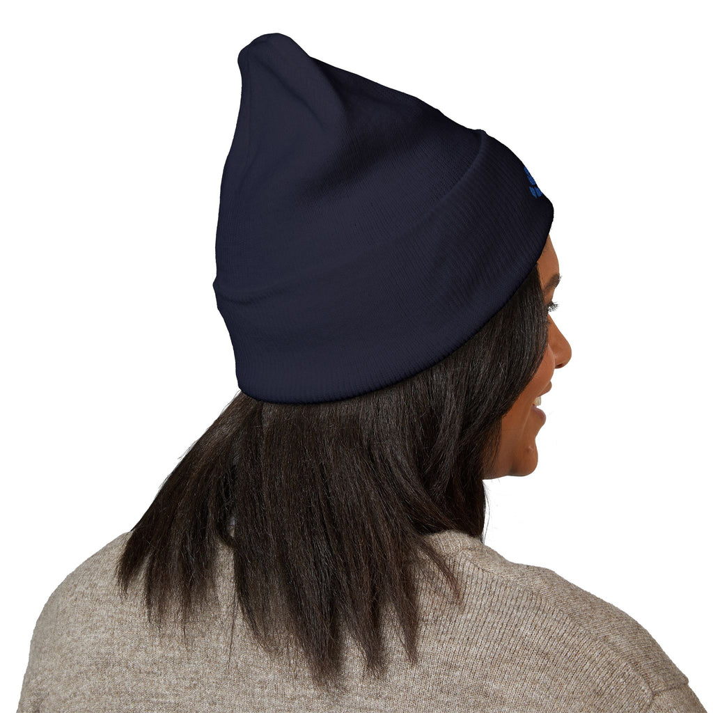 Embroidered 'nothing but indigo' Classic Cuffed Beanie