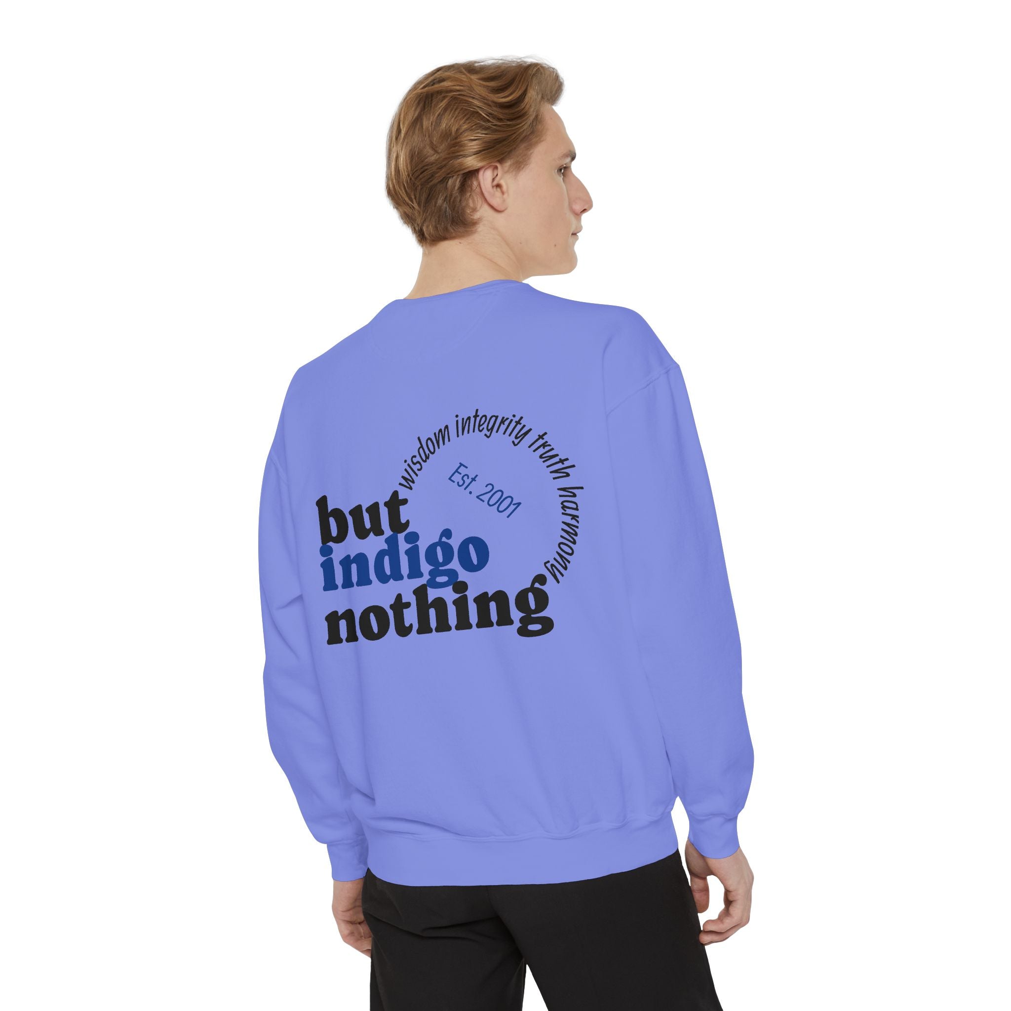 Nothing But Indigo Sweatshirt — Vintage-Style Graphic Crewneck