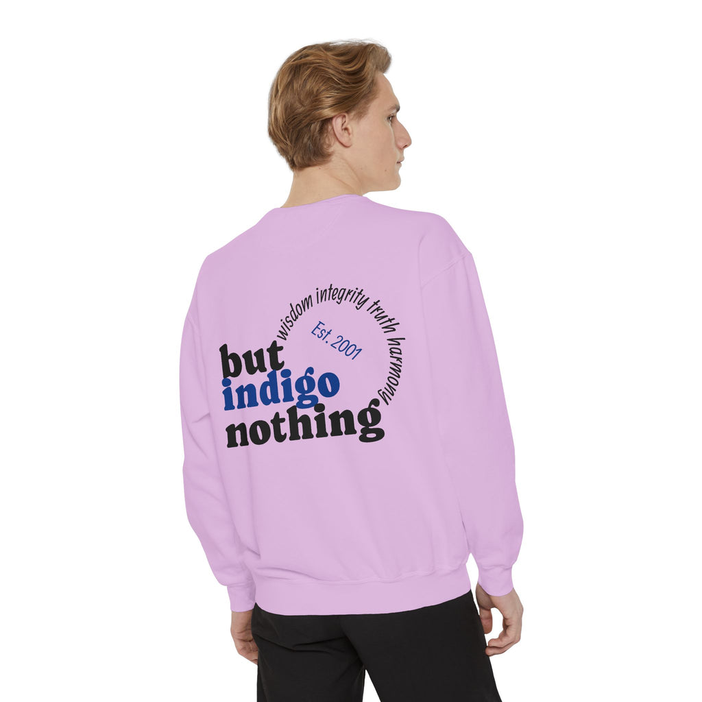 Nothing But Indigo Sweatshirt — Vintage-Style Graphic Crewneck