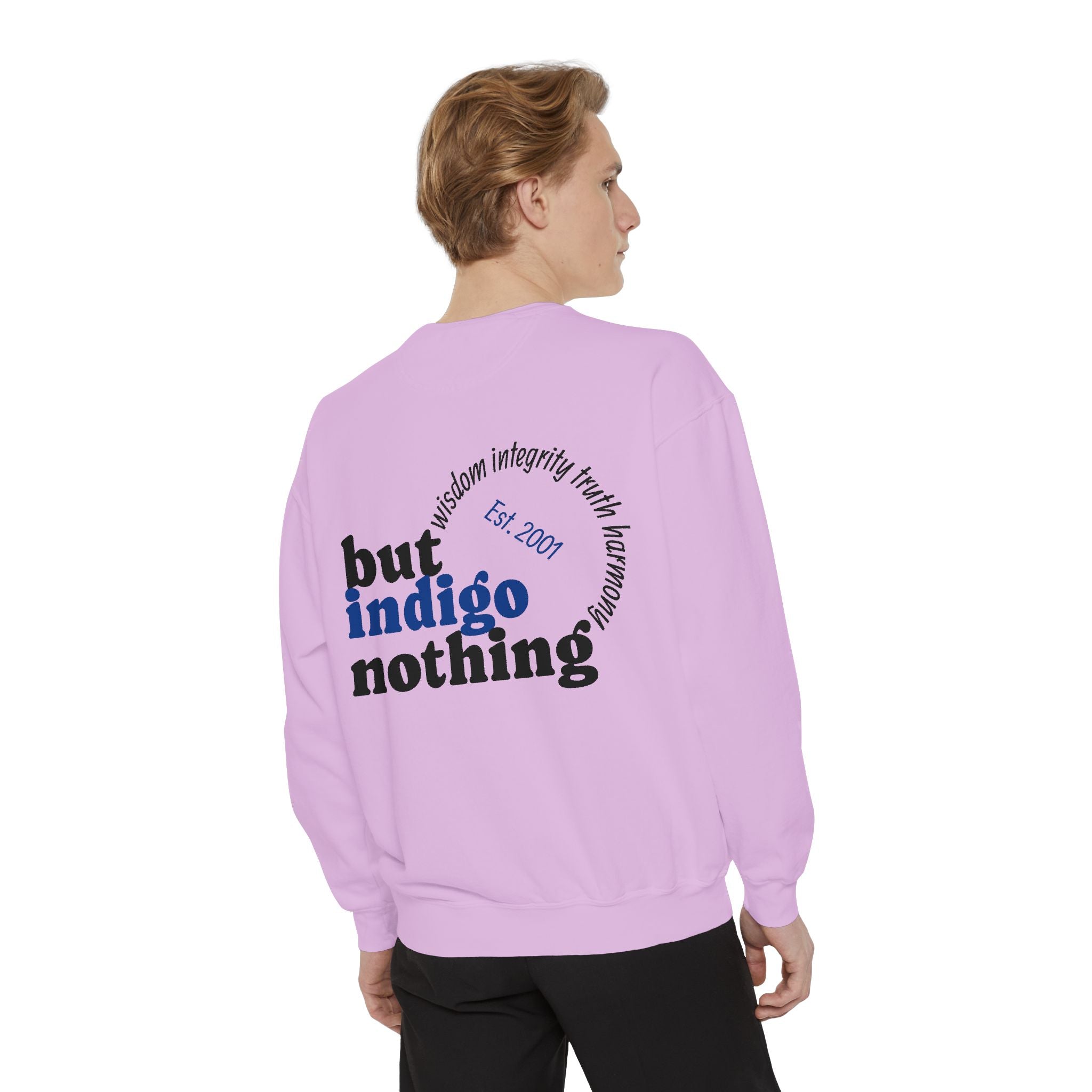 Nothing But Indigo Sweatshirt — Vintage-Style Graphic Crewneck